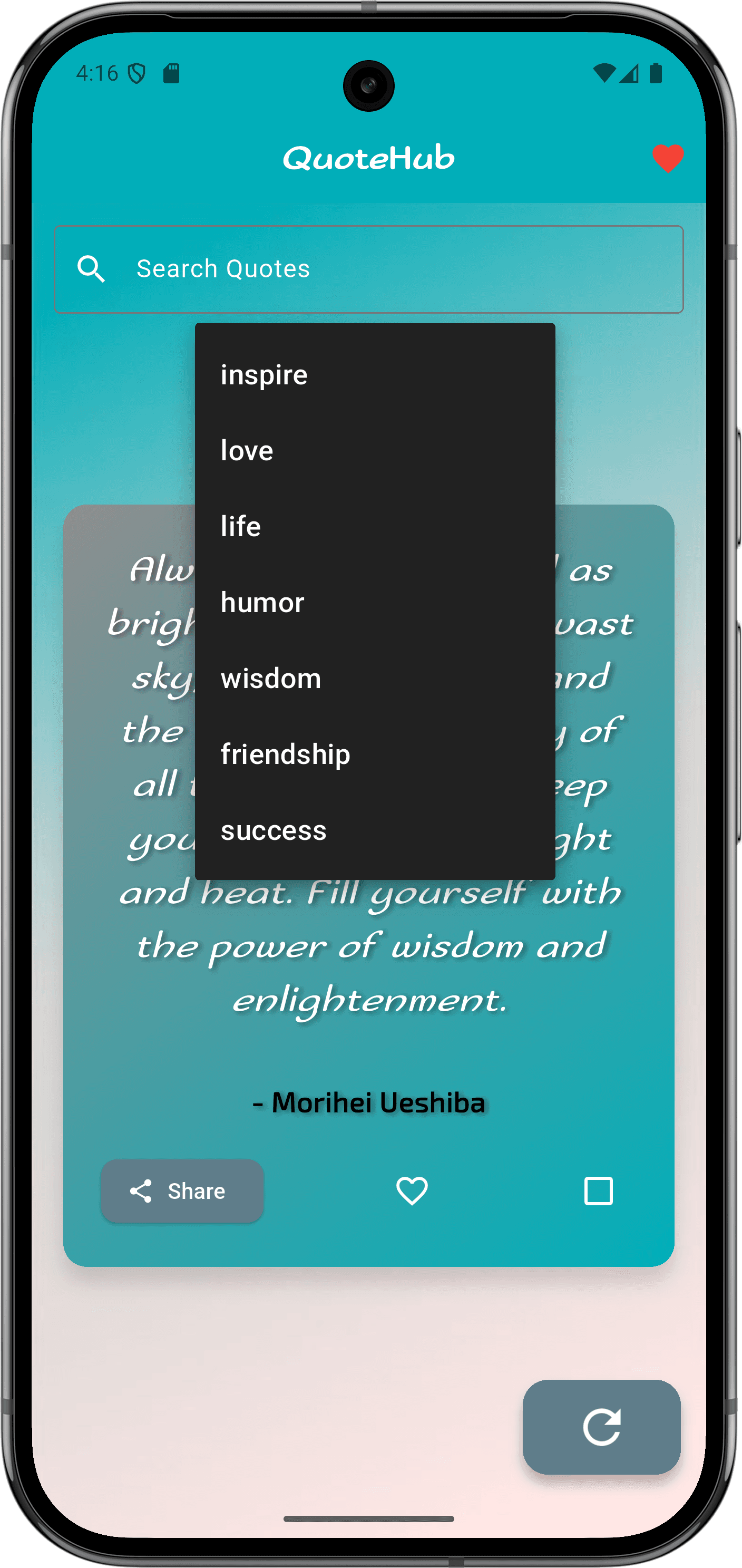 QuoteHub App — Select Category.png