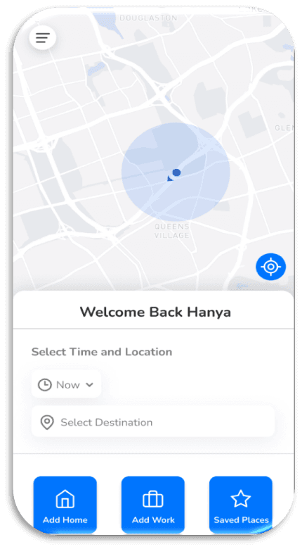 GoPooling Carpool Ride Sharing App — home_screen.png