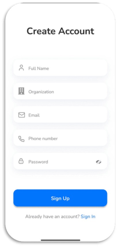GoPooling Carpool Ride Sharing App — user_signup.png