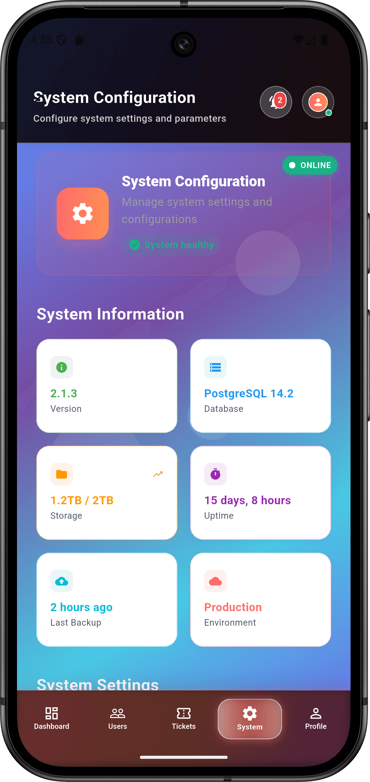 EmoSense - Enterprise Emotion Recognition Platform — system_screen.png