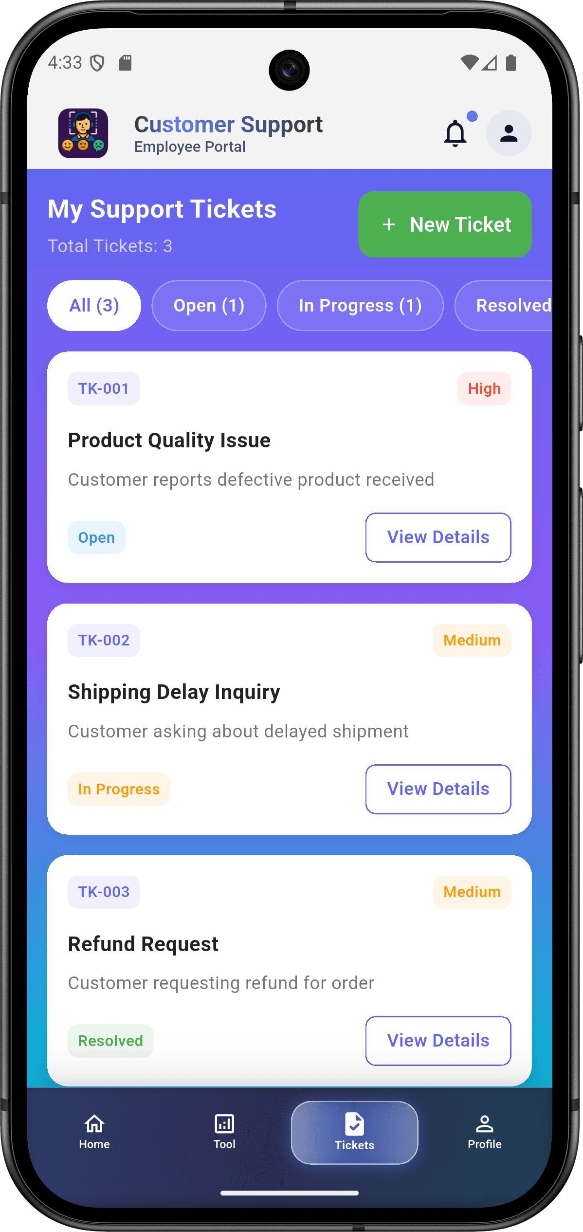 EmoSense - Enterprise Emotion Recognition Platform — tickets_screen.png
