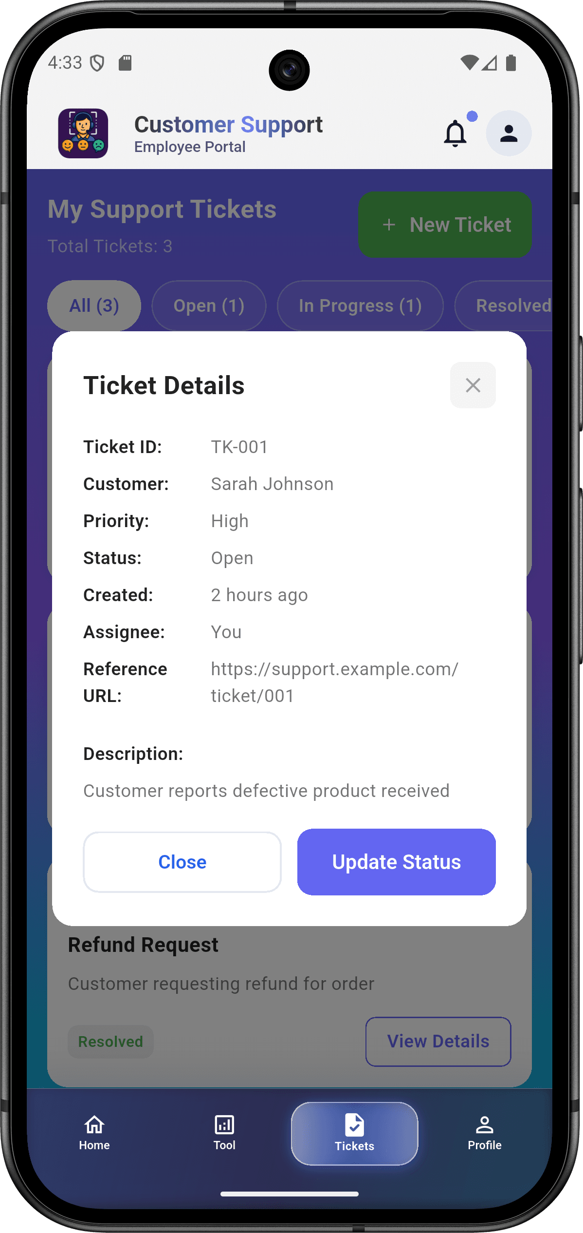 EmoSense - Enterprise Emotion Recognition Platform — tickets_screen_3.png