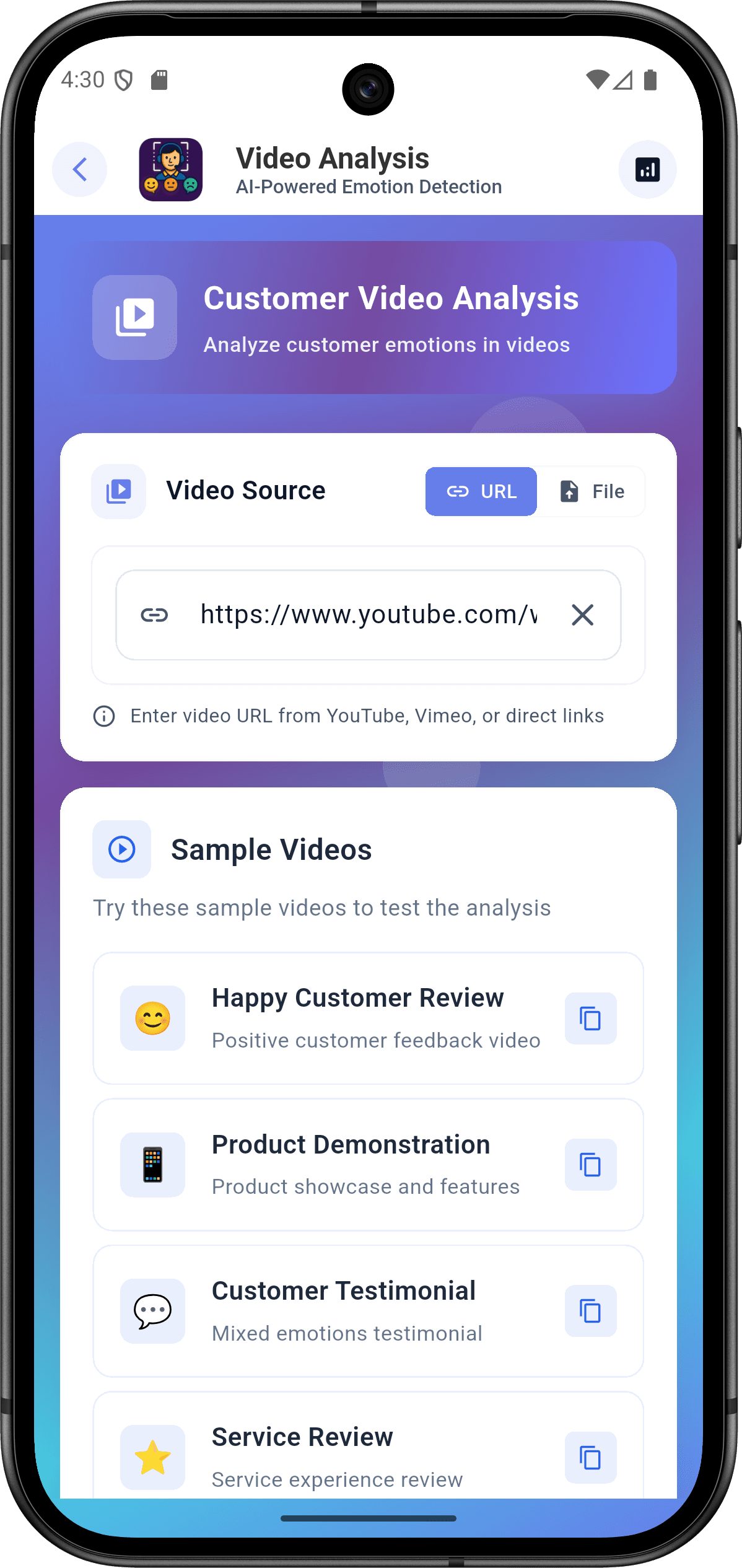 EmoSense - Enterprise Emotion Recognition Platform — video_analysis_screen.png