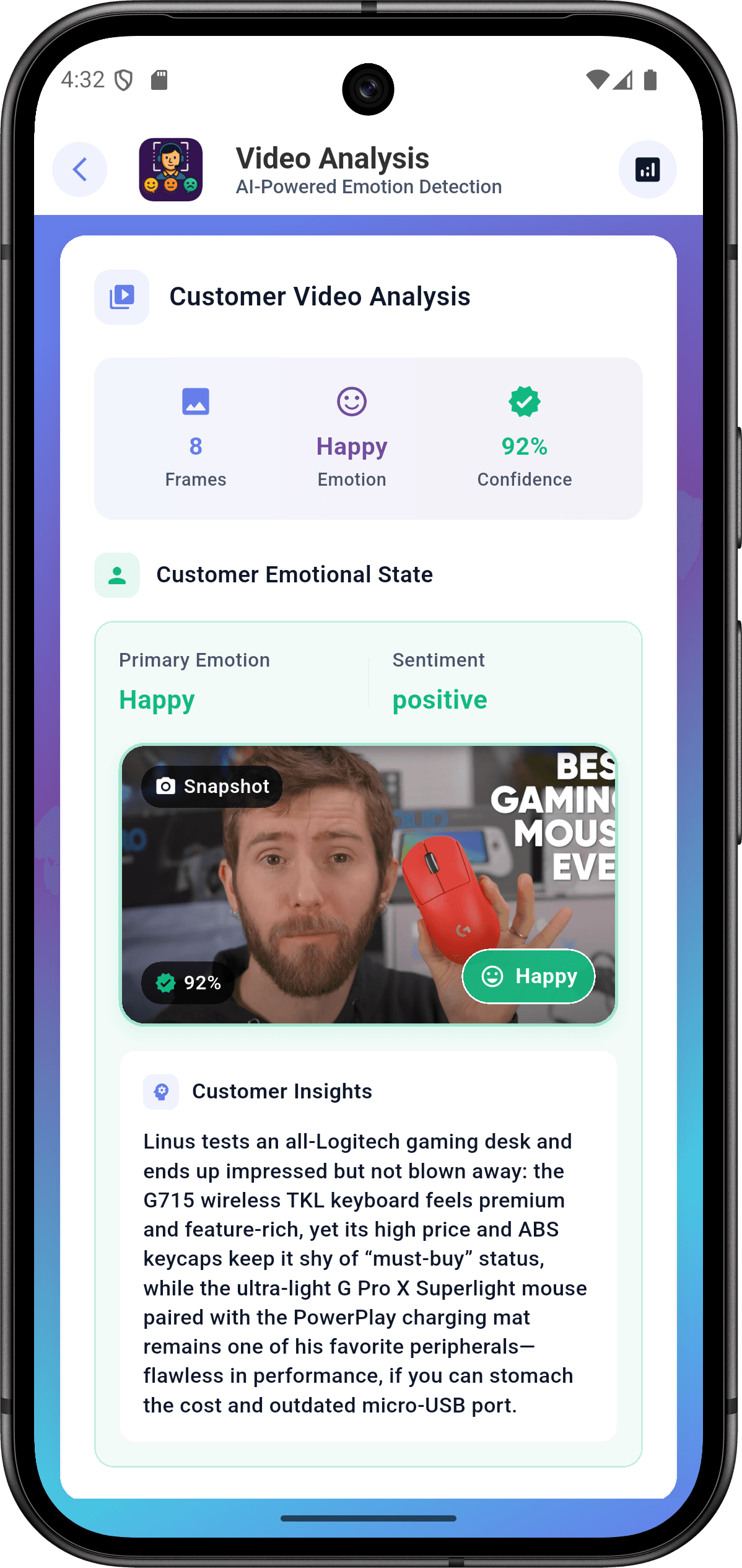 EmoSense - Enterprise Emotion Recognition Platform — video_analysis_screen_3.png