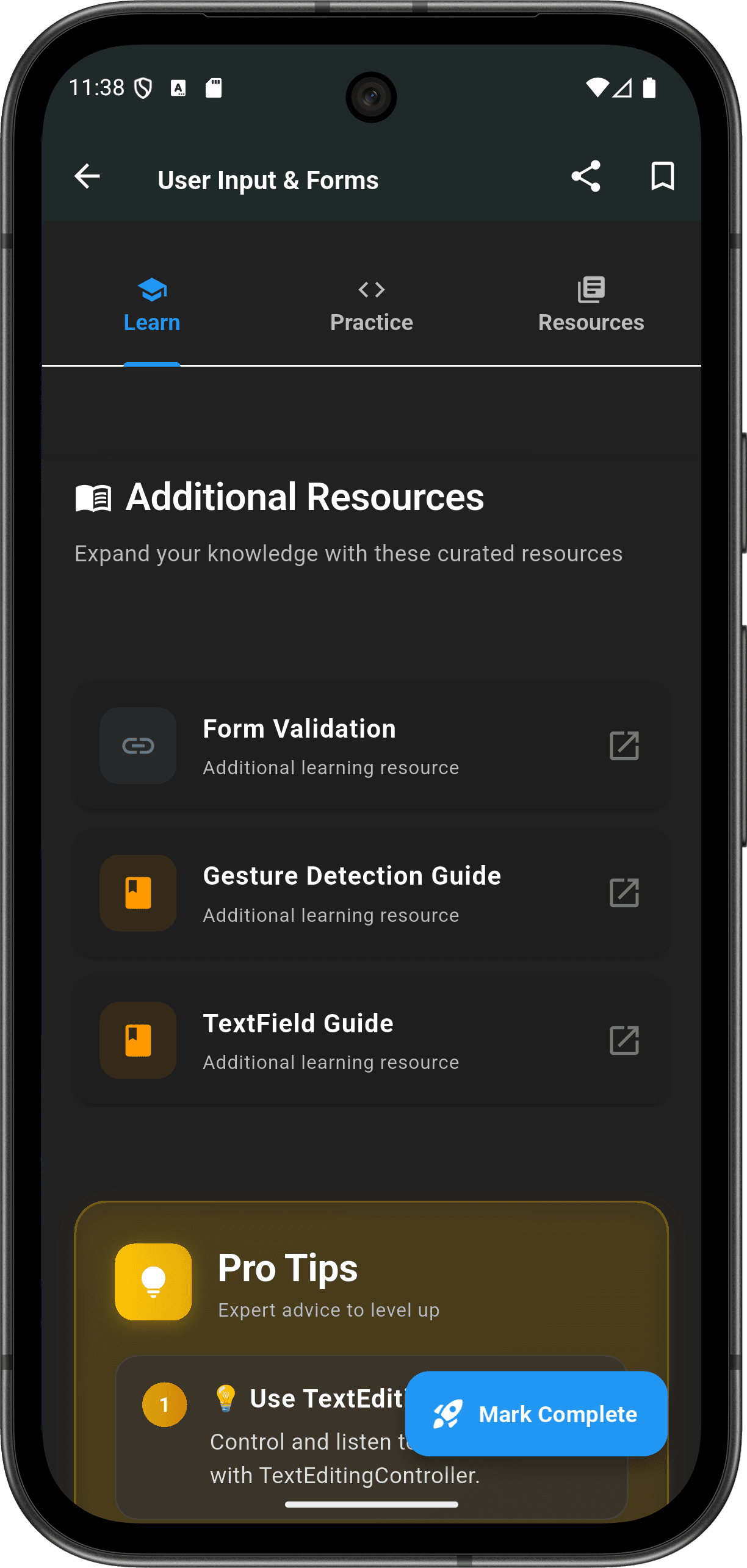 FlutterMate - Flutter Learning Companion — lesson_detail_screen_5.png
