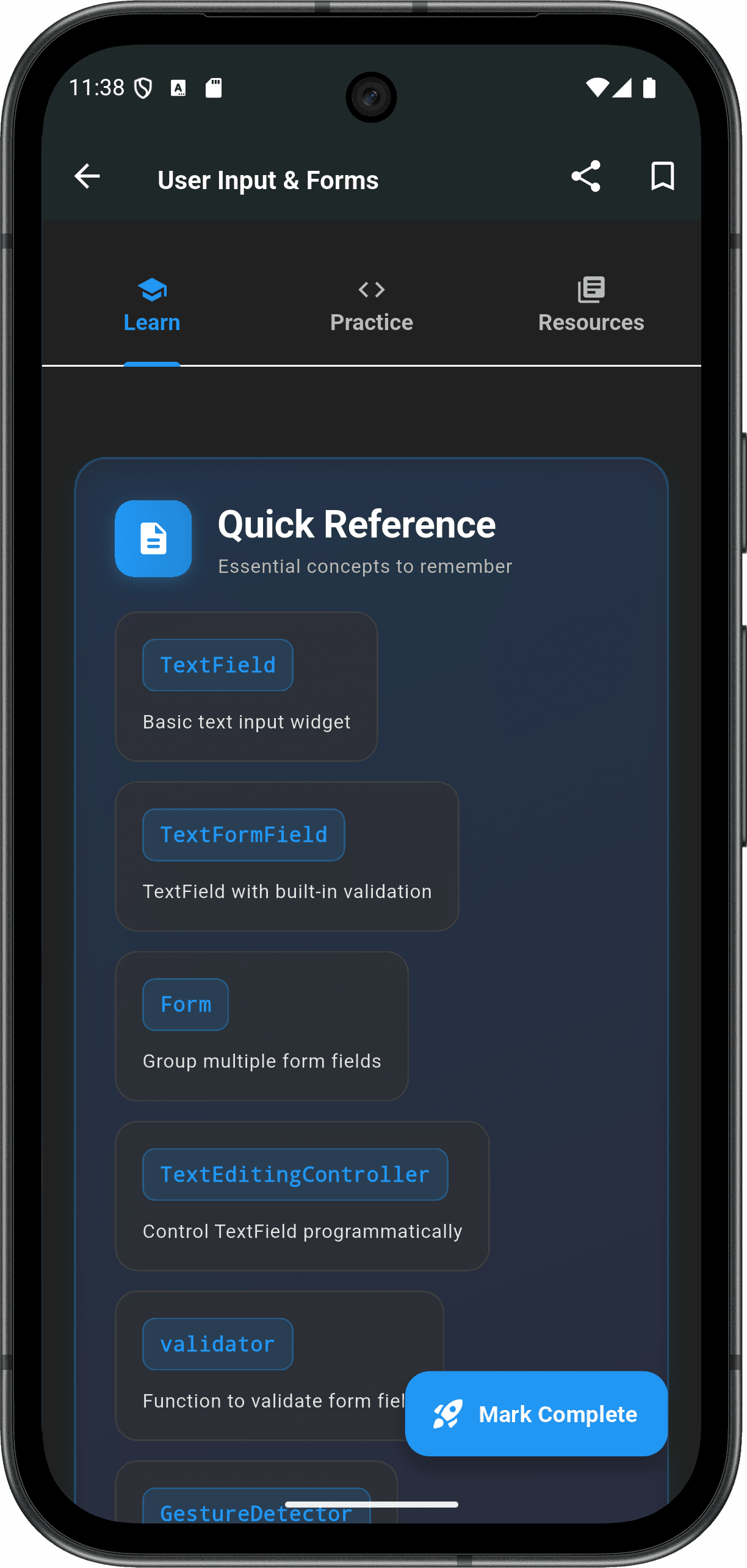 FlutterMate - Flutter Learning Companion — lesson_detail_screen_8.png