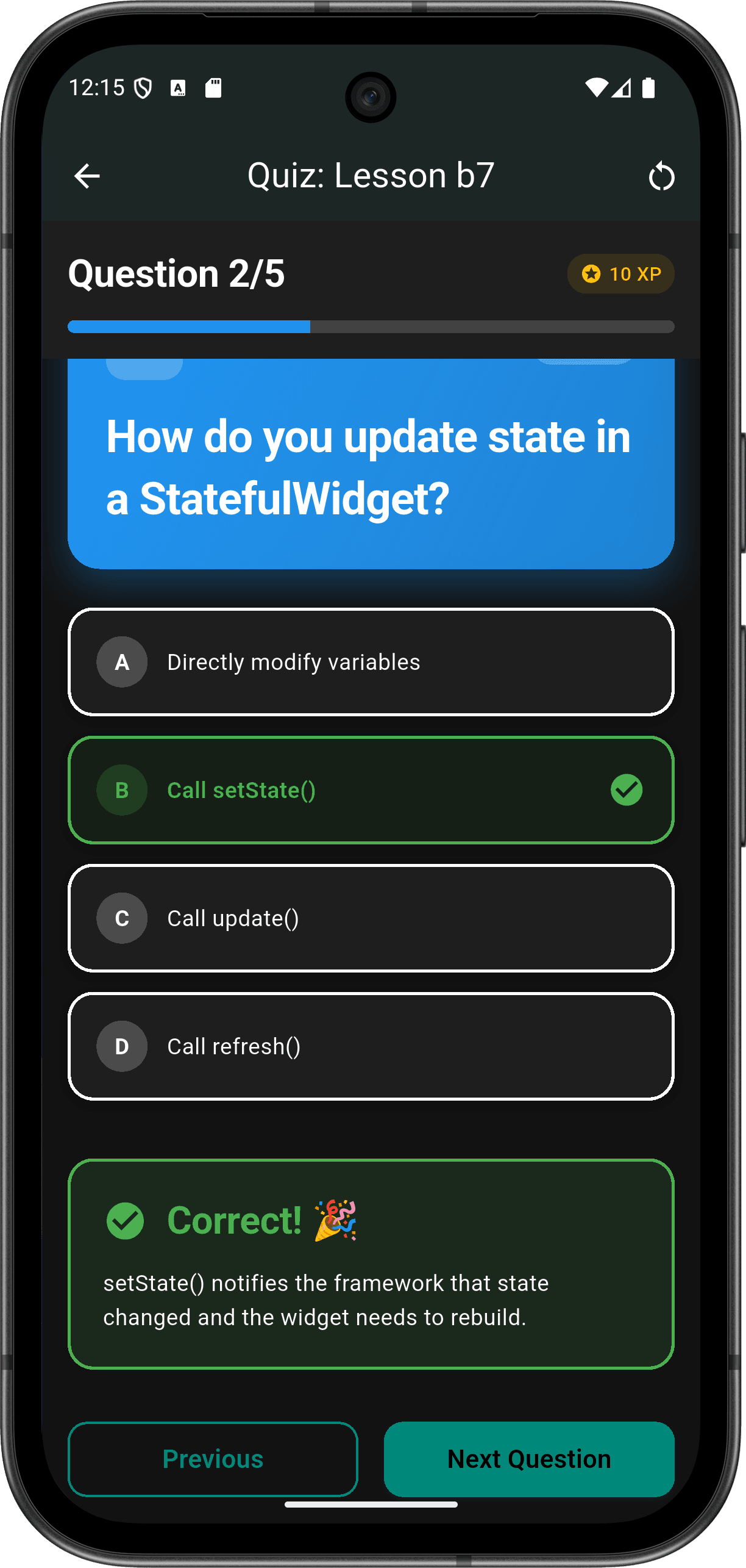 FlutterMate - Flutter Learning Companion — lesson_quiz_screen_3.png