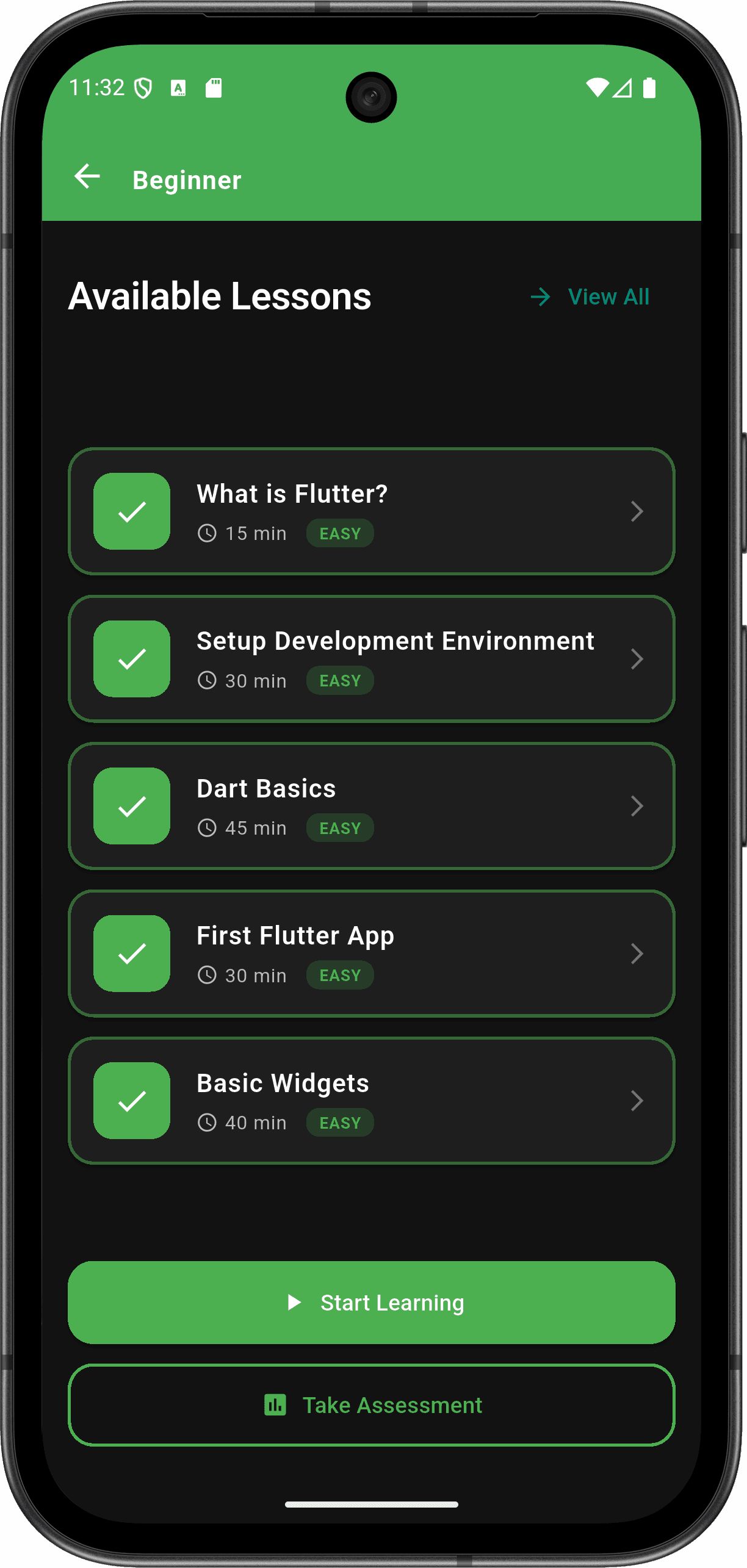 FlutterMate - Flutter Learning Companion — lesson_screen_2.png