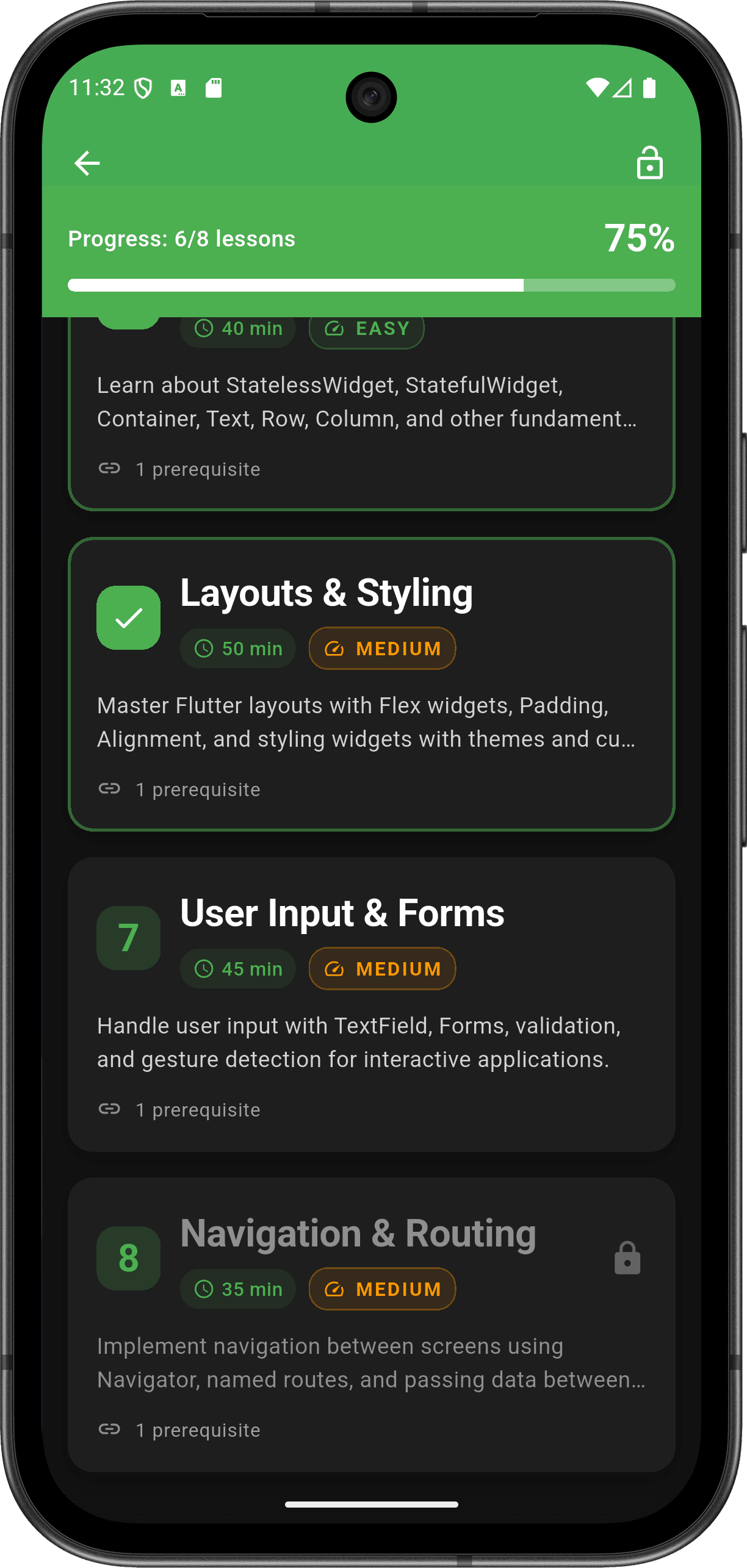 FlutterMate - Flutter Learning Companion — lesson_screen_3.png