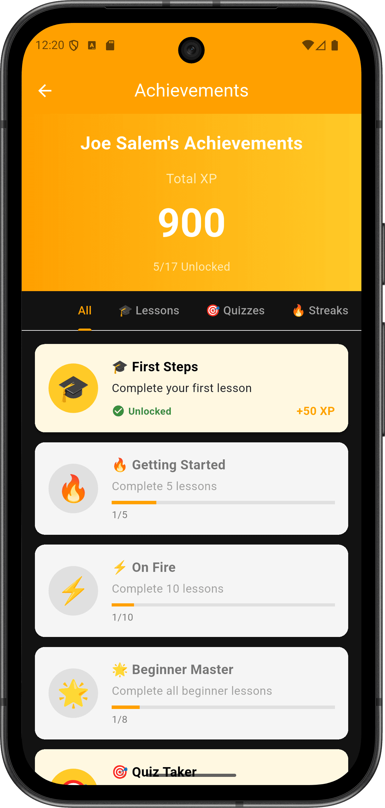 FlutterMate - Flutter Learning Companion — profile_screen_2.png