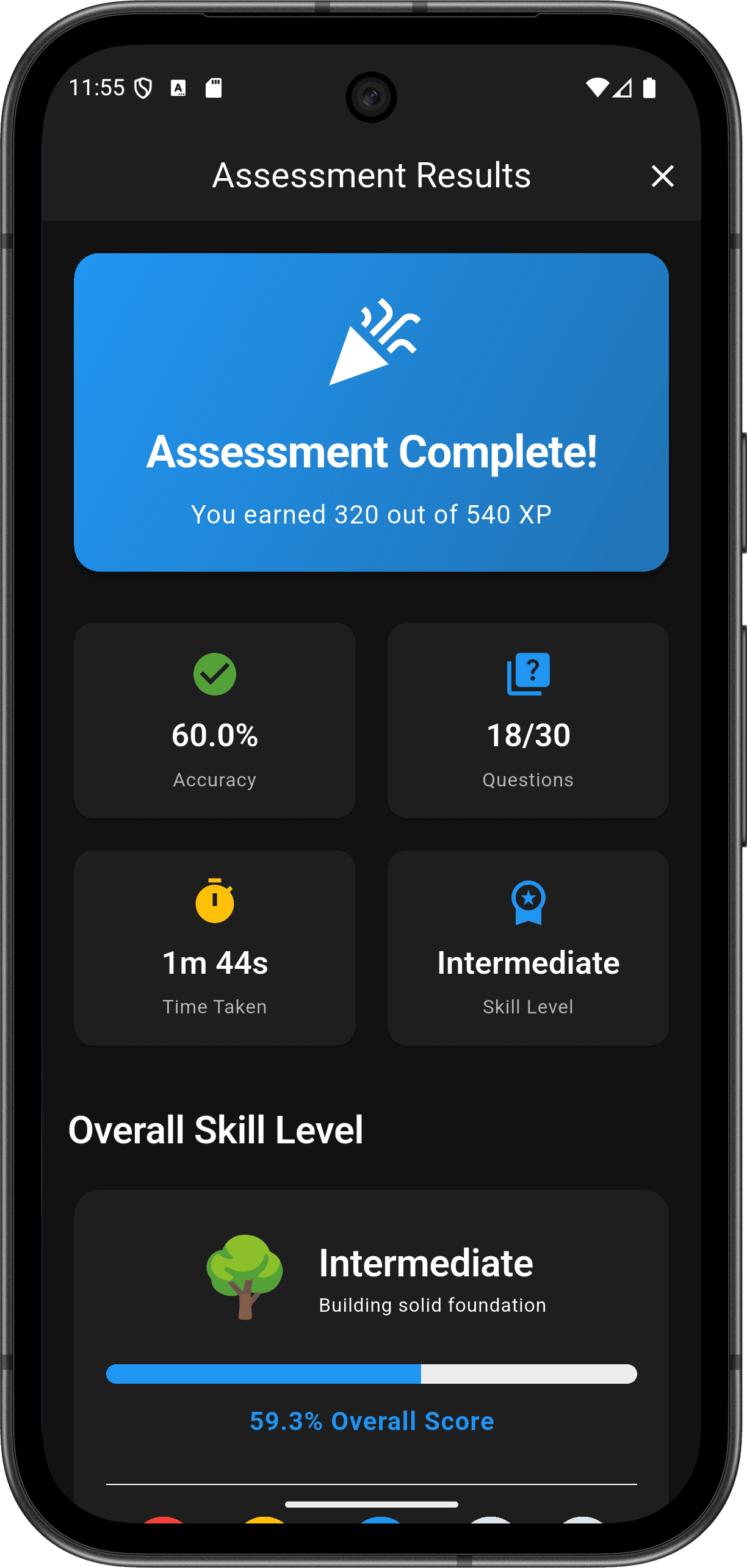 FlutterMate - Flutter Learning Companion — skill_assessment_screen_2.png