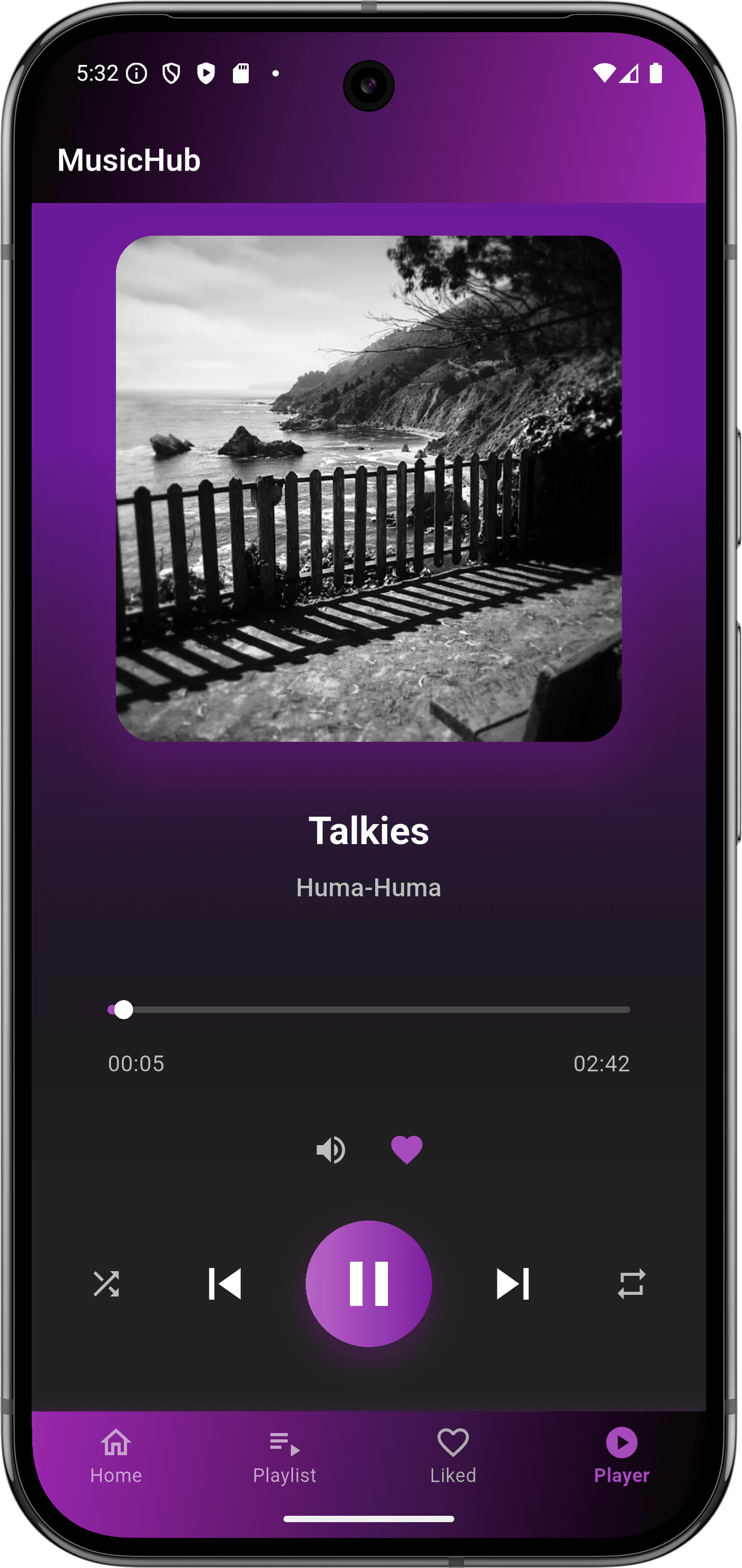 Music Player App — Music player screen.png