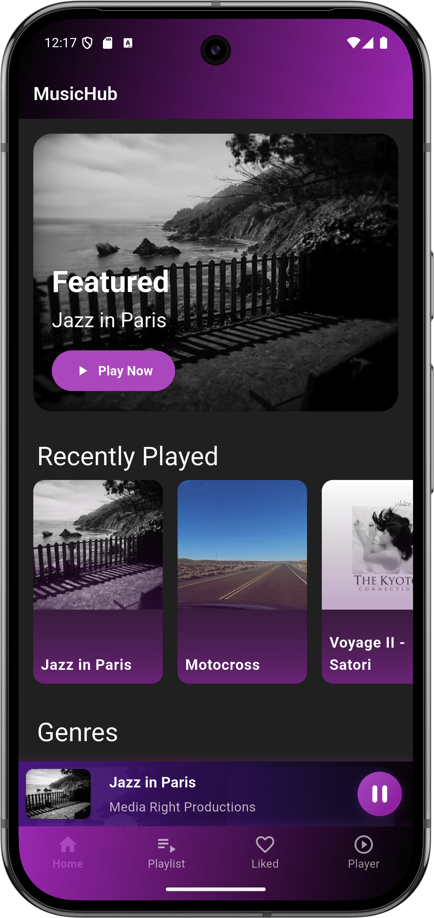 Music Player App — home_page.png
