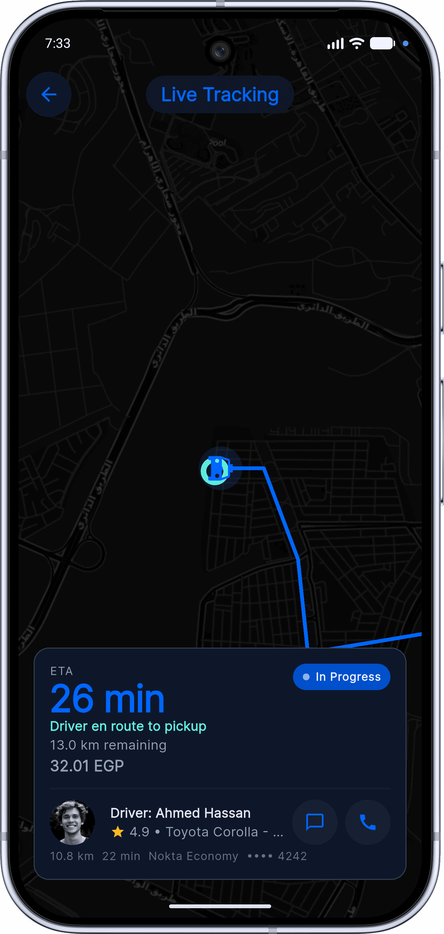 Nokta — Ride-Hailing / Delivery MVP: Trip Management (13 live tracking)