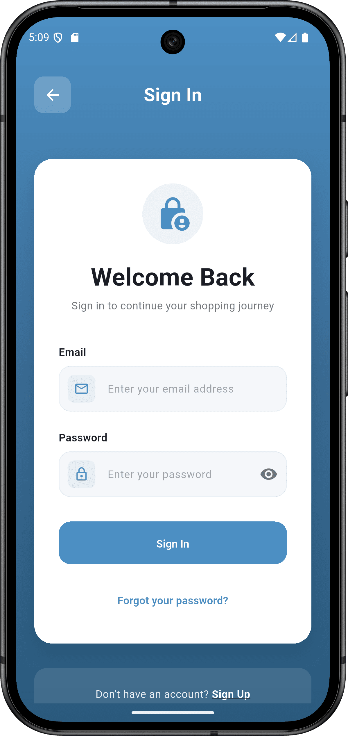Sprints Shop App — login.png